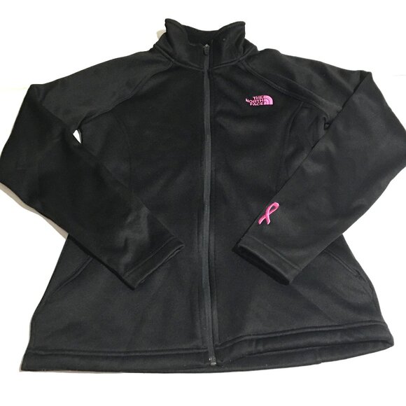 The North Face Jackets & Blazers - The North Face Women Small Black Full Zip Jacket Breast Cancer Awareness
